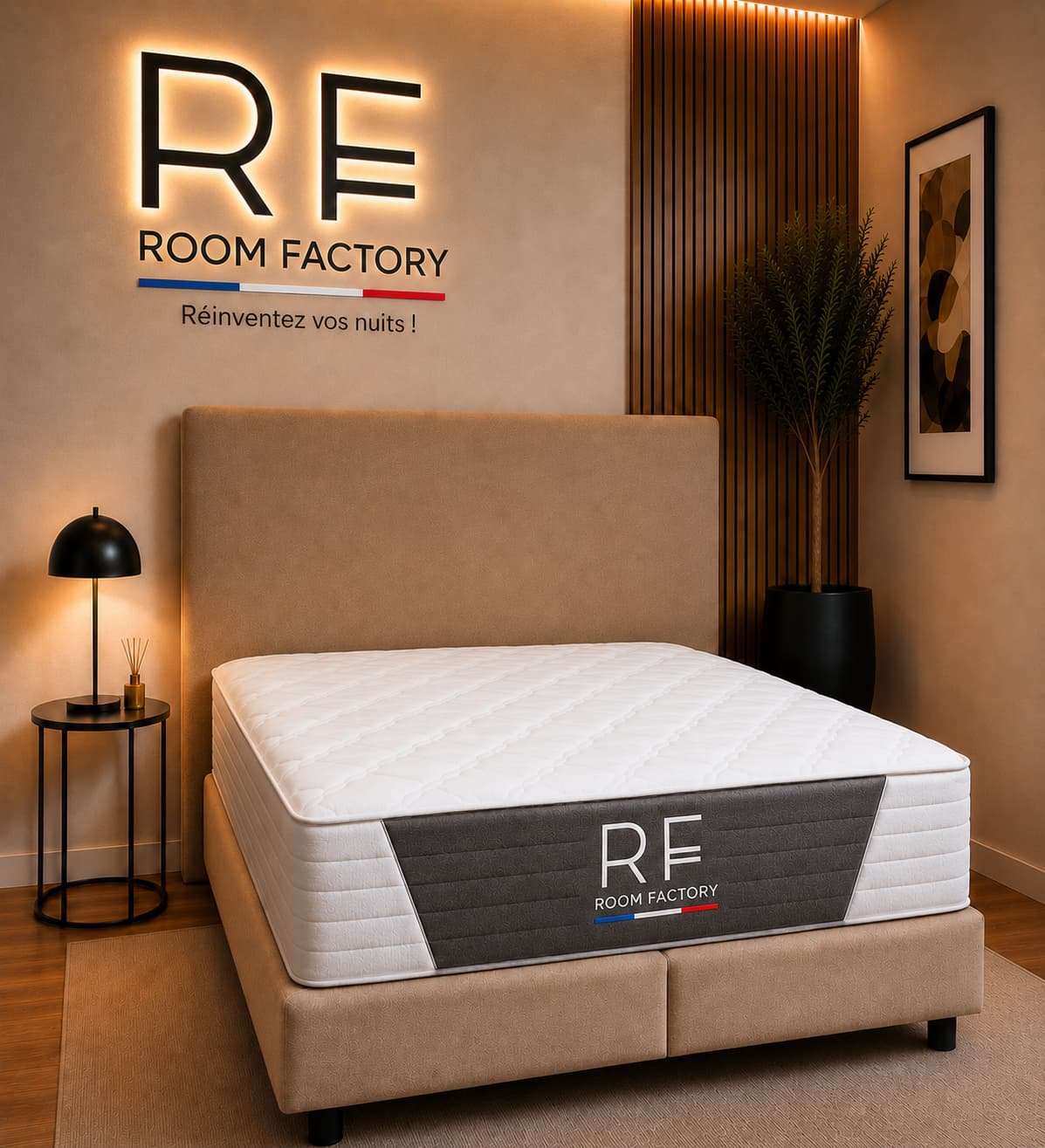 Matelas LUIS 27 cm ressorts ensachés, mémoire de forme