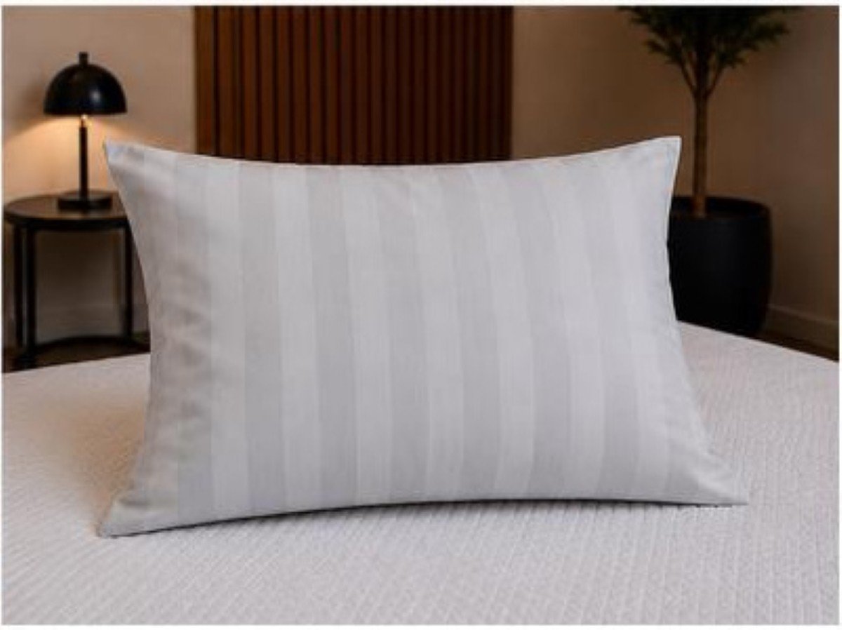 Linge de maison Jacquard Rayure Gris – Image 3