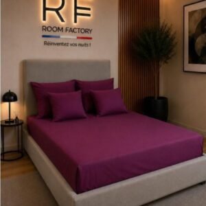 Linge de maison Uni Aubergine