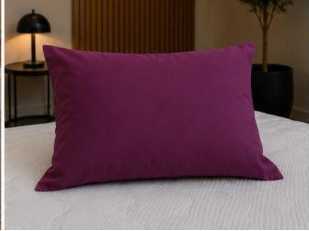 Linge de maison Uni Aubergine – Image 3
