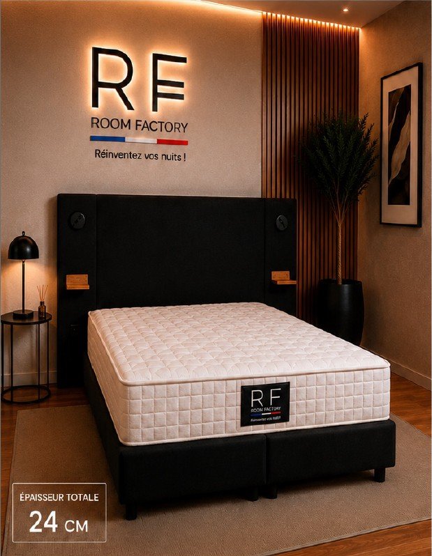 Matelas NATAS 24 cm – Mémoire de forme & mousse haute densité  Confort ferme