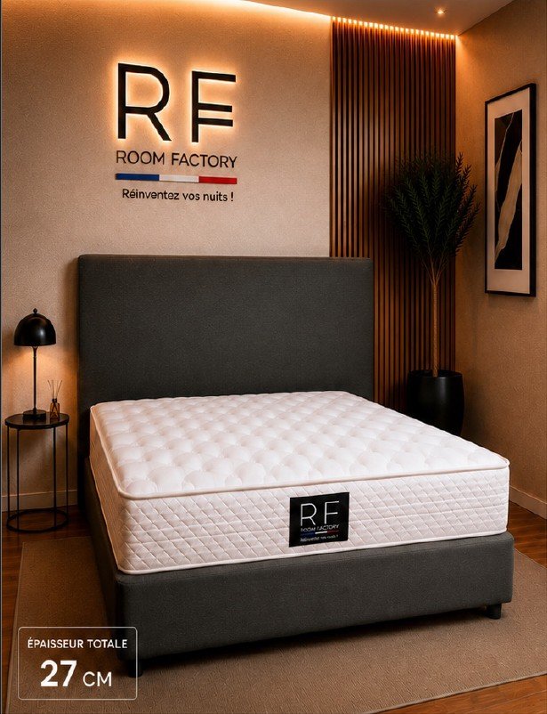 Matelas SOUPLE 27 cm Ressorts ensachés & confort progressif
